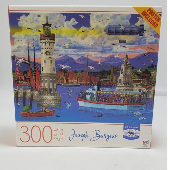 Joseph Burgess  Mountain Lake Lighthouse 300 Piece (2019)**NEW, FACTORY SEALED** - Picture 1 of 4